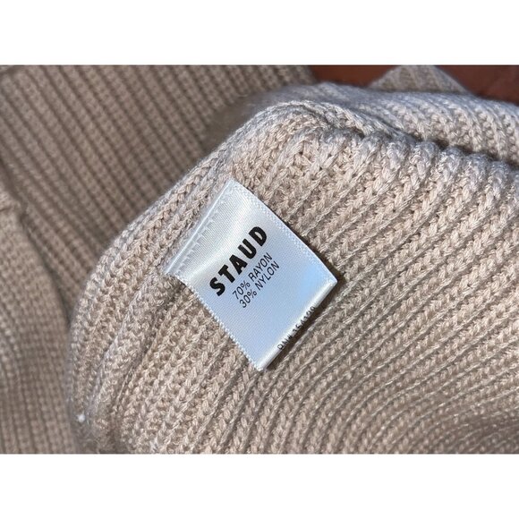 STAUD Camden Rib Knit Bustier Maxi Dress Women size XS - Picture 9 of 12